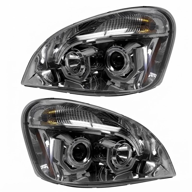 Automann 564.46051C Headlamp Set Chrome Freightliner