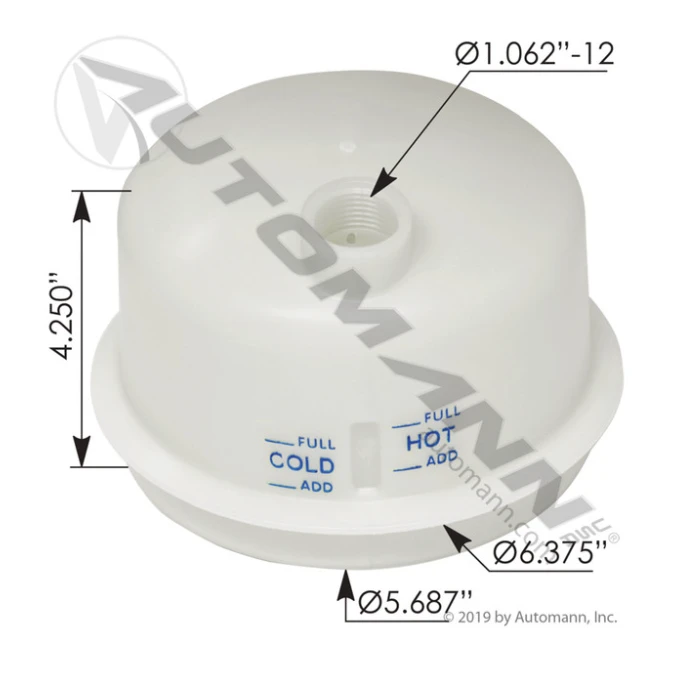 Automann 575.1078.1 Power Steering Reservoir Cover