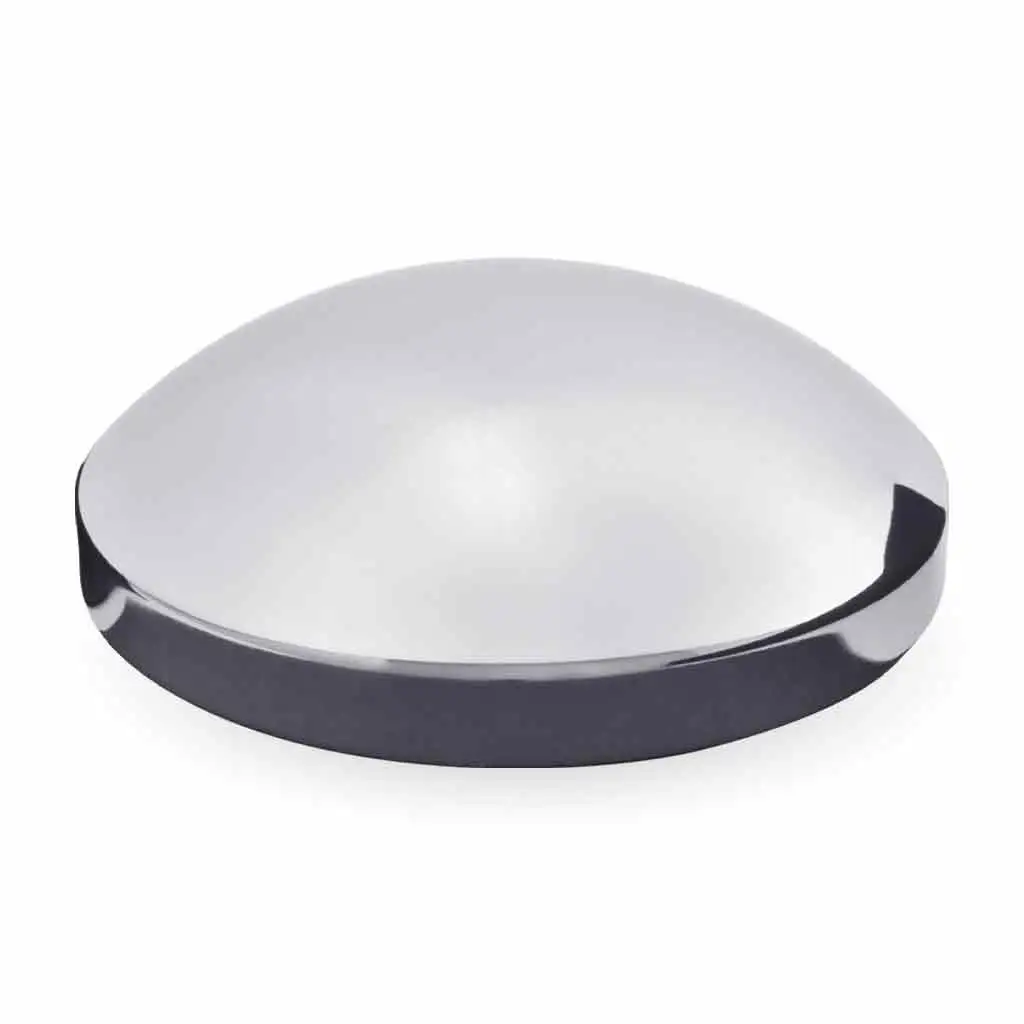 8" I.D Dome Rear Hubcap - Chrome Metal (THUB-858)