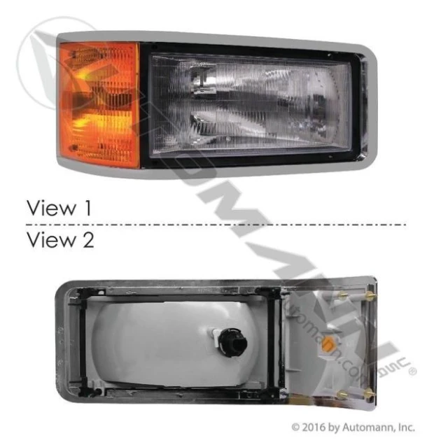 Automann 564.62025 Mack RH Headlamp Assembly