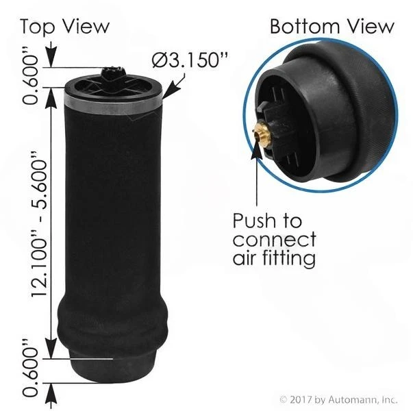 Automann ABSZ70-7215 Air Suspension Spring - Cabin Air Bag