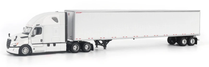 1:64 Freightliner Cascadia Gen-5 (2025) Truck Tractor (winter white) 1:64 Great Dane Champion 53ft Dry Cargo Trailer