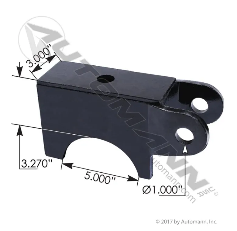 Axle Seat 5in RND 3-1/4in