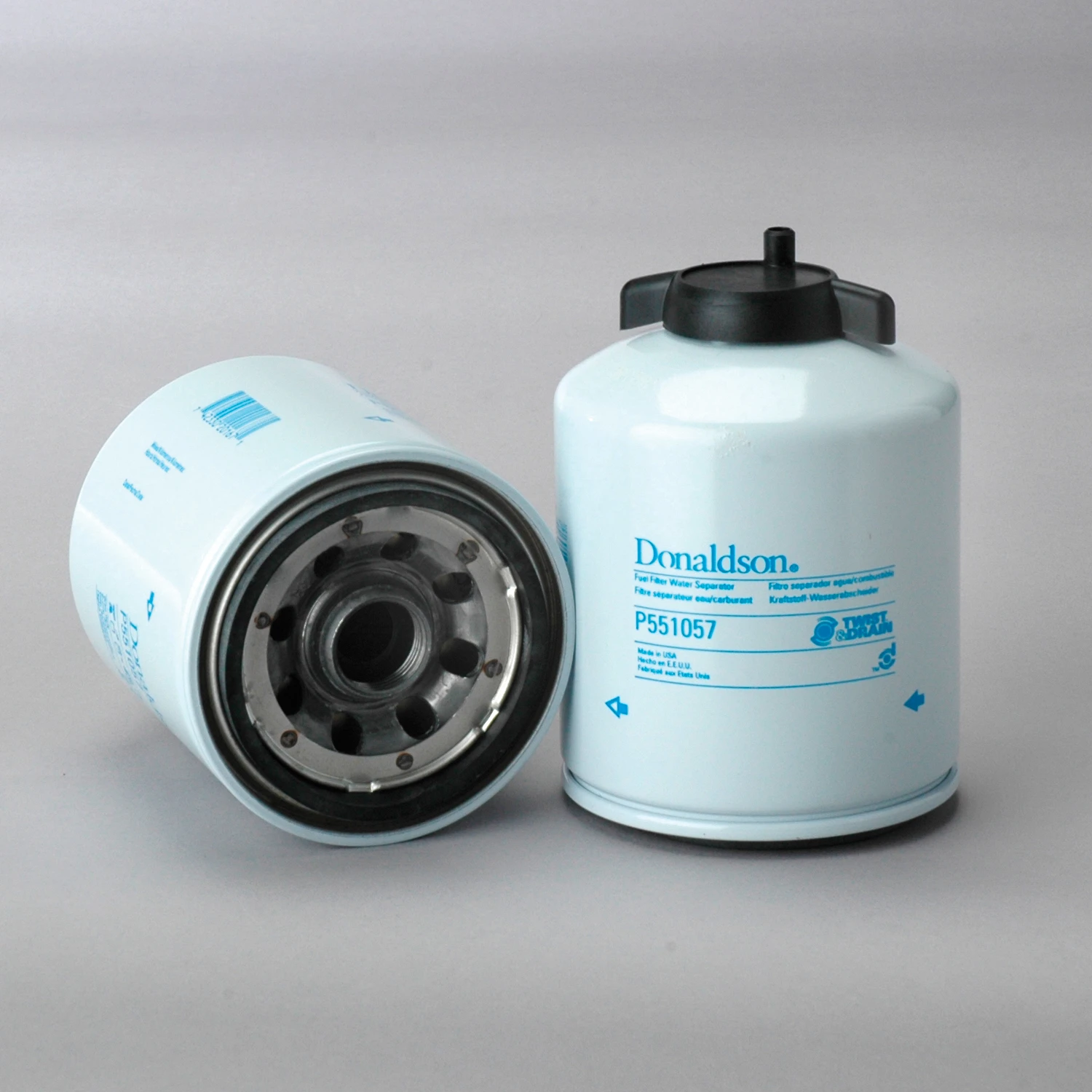 Fuel Filter, Screw-On Water Separator, Twist & Drain