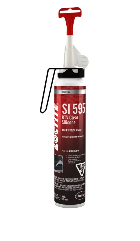 2636980 Loctite SI 595 RTV Silicone Adhesive Sealant 190ml Power Can Clear