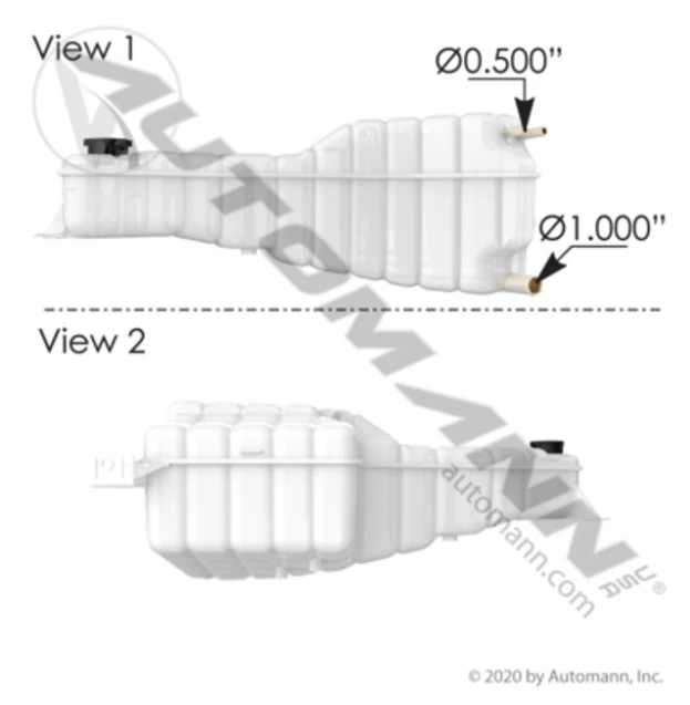 Automann 575.1012 Coolant Reservoir for Freightliner
