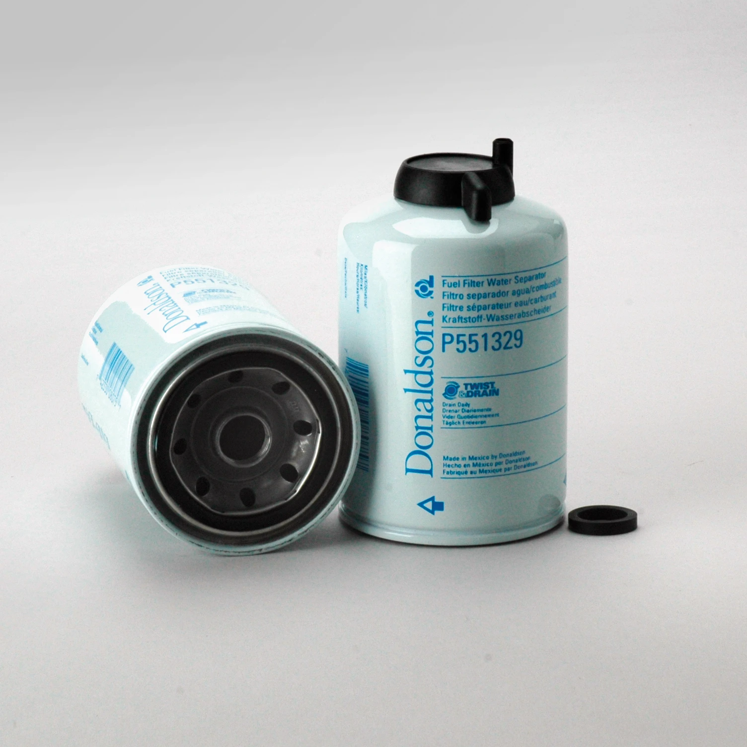 Fuel Filter, Screw-On Water Separator, Twist & Drain