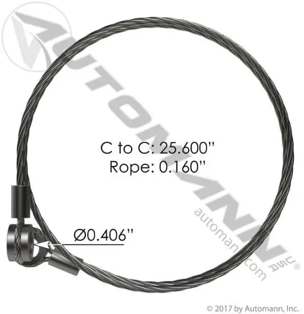Hood Cable 650mm Freightliner