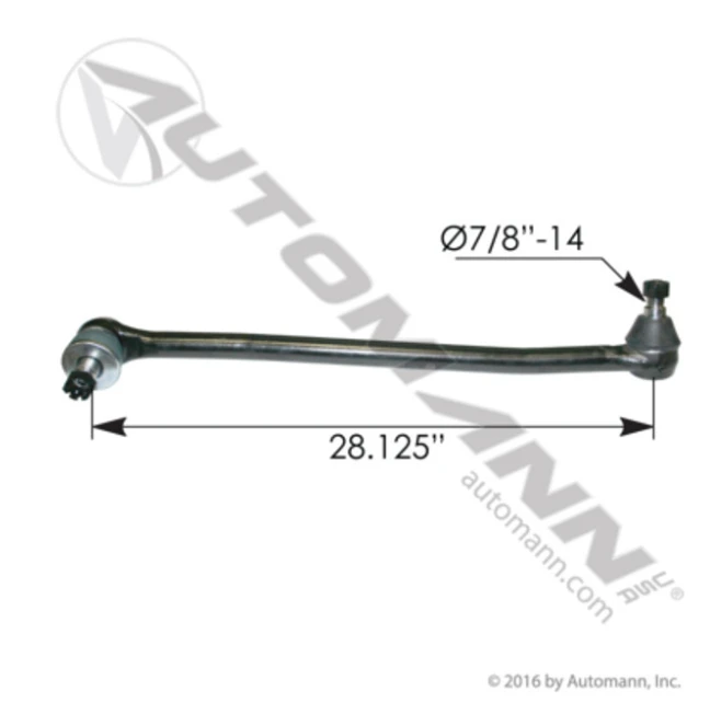 Automann 463.DS5566 Drag Link - 28.125" Center-to-Center - IHC-Navistar