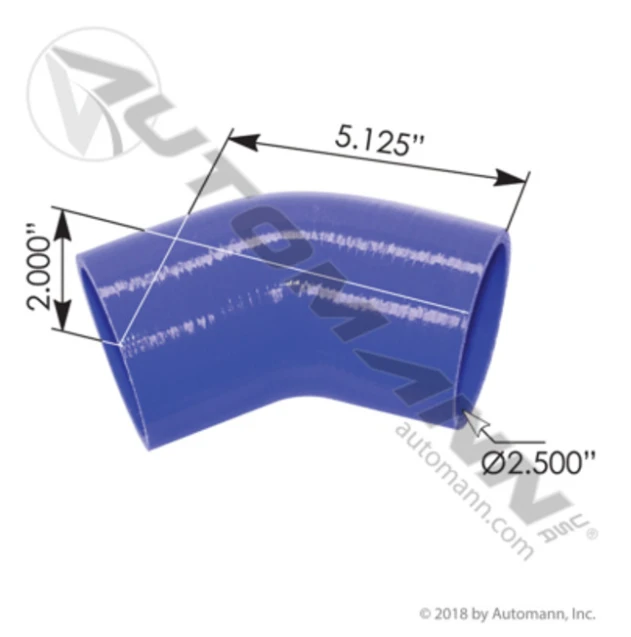 Automann 561.75548 Peterbilt Lower Radiator Elbow Hose