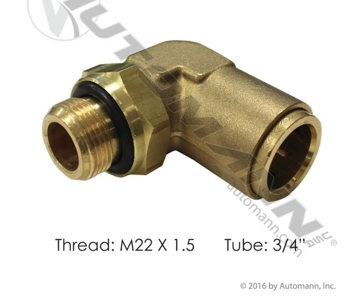 Brass PLC Male Elbow Fitting Volvo