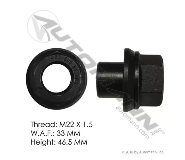 Automann 201.3032 19mm Metric Sleeved Flange Nut