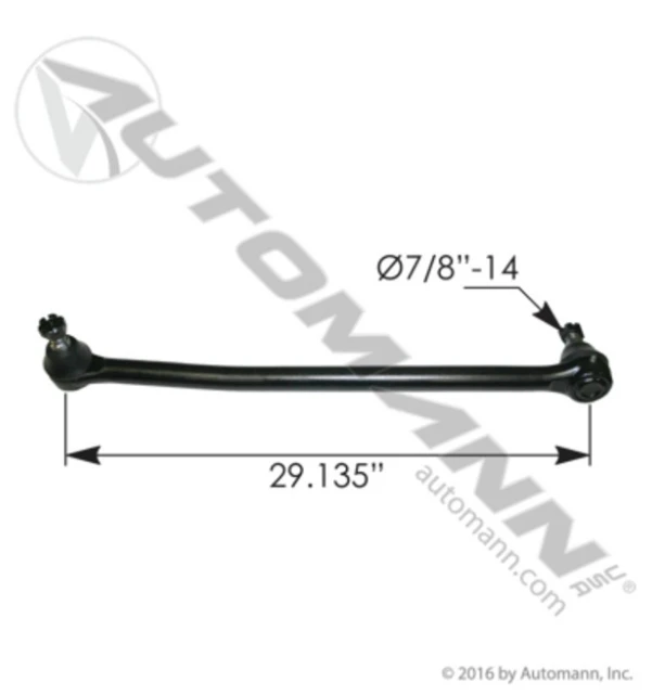 Automann 463.DS5971 Kenworth T2000 Drag Link - 29.135" C-to-C