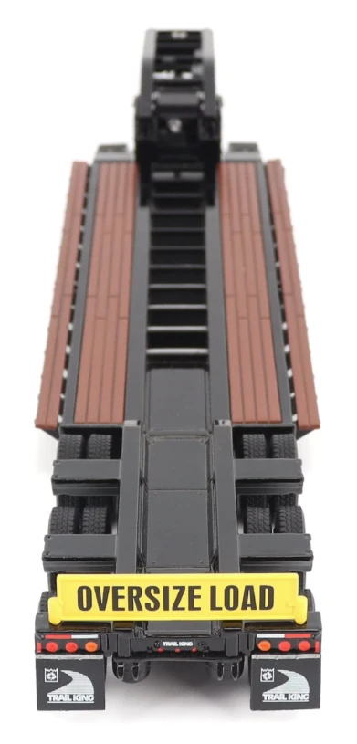 1:50 Trail King TK120 Hydraulic Detachable Gooseneck Lowboy Trailer - Black Outrigger Version