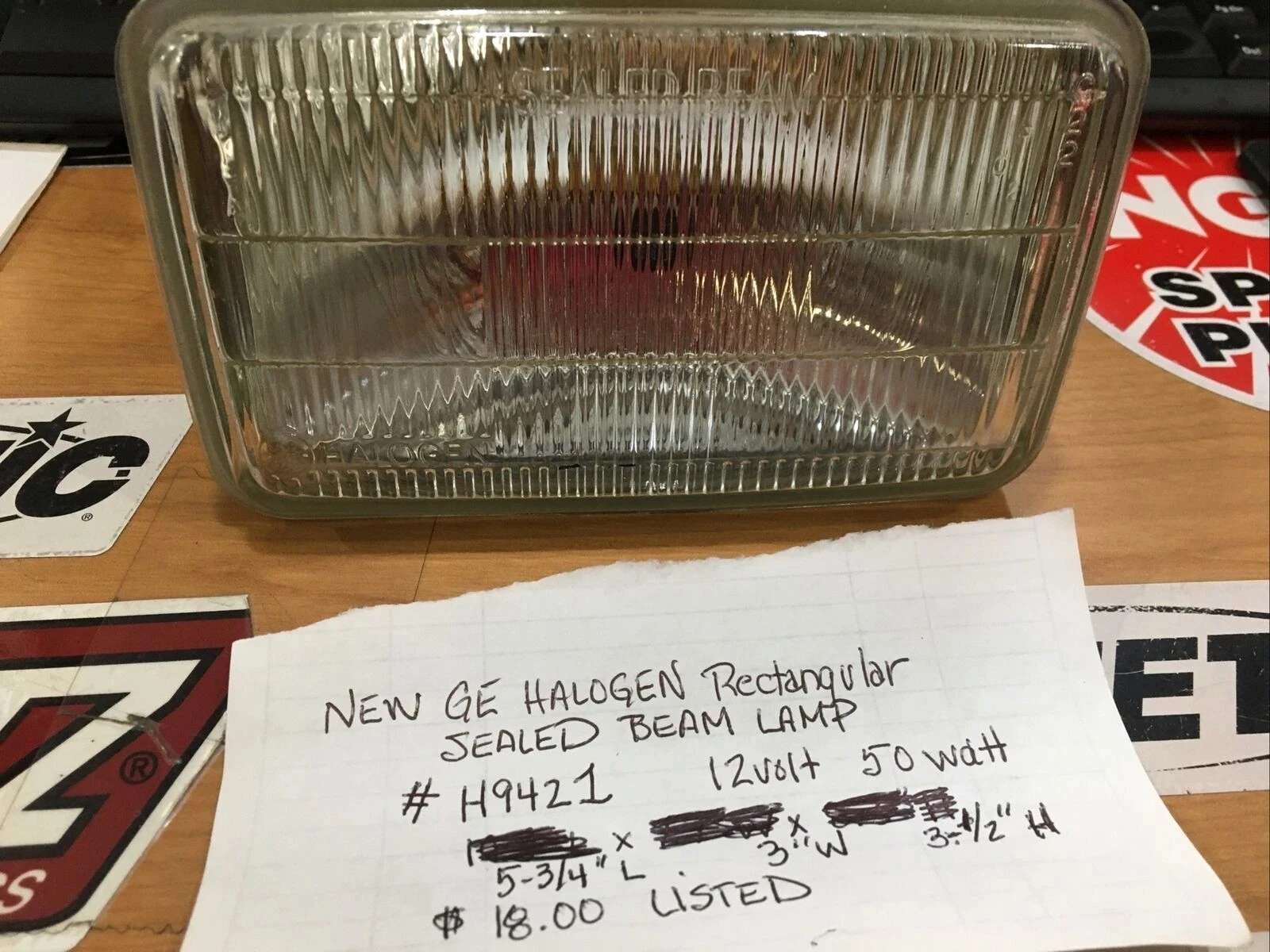 GE H9421 Halogen Rectangular Sealed Beam Lamp