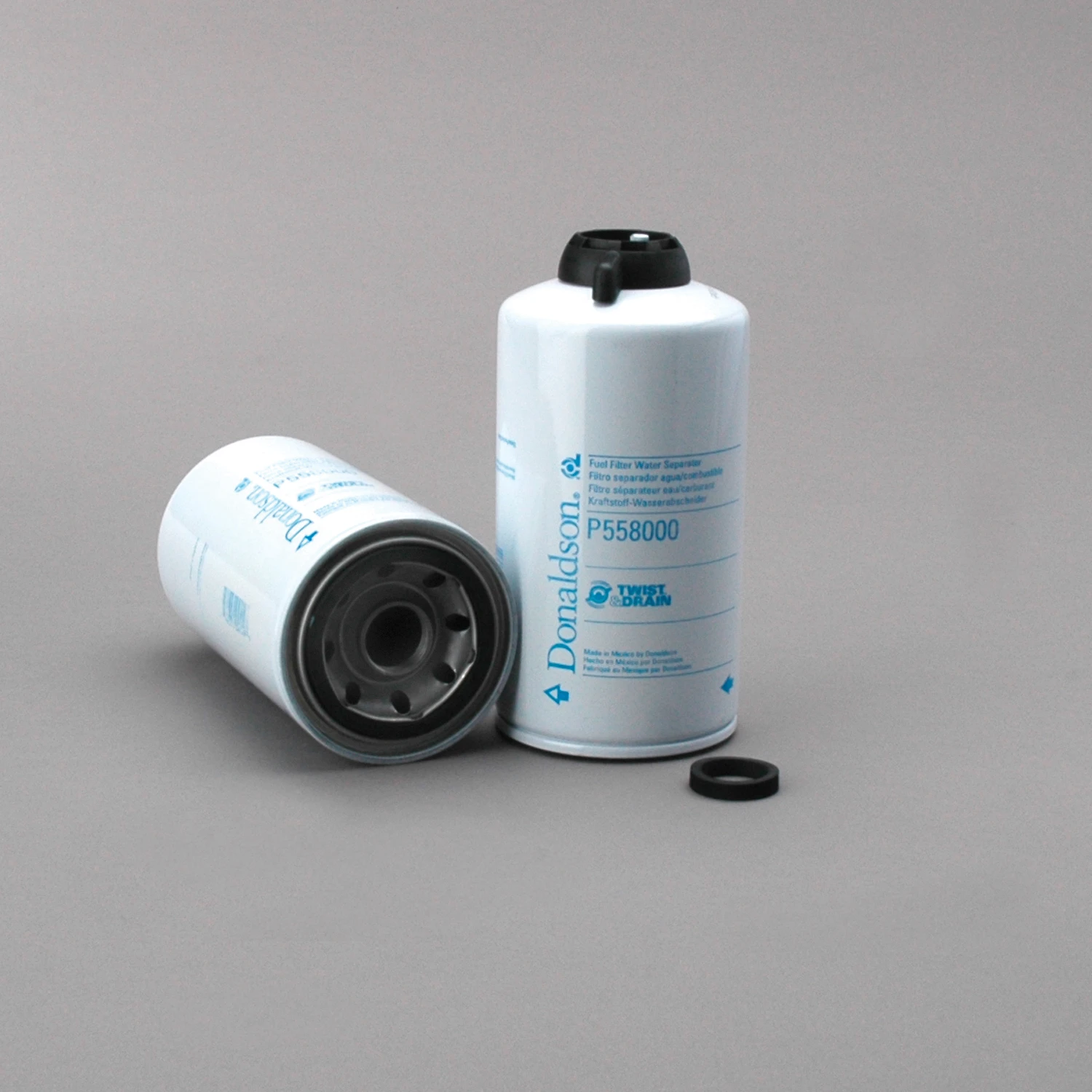 Fuel Filter, Spin-On Water Separator Twist & Drain