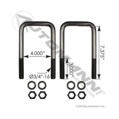 SQ 3/4" X 4" X 7-3/8" KIT