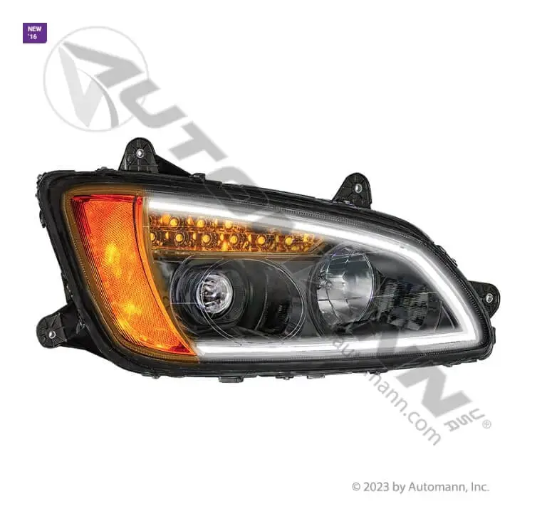 Headlamp with Light Bar RH Kenworth