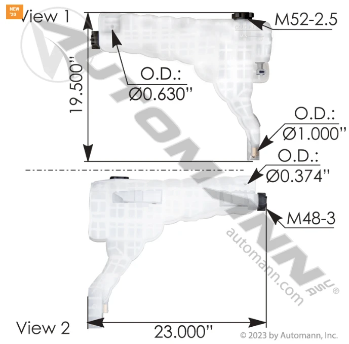 Coolant Reservoir Kenworth