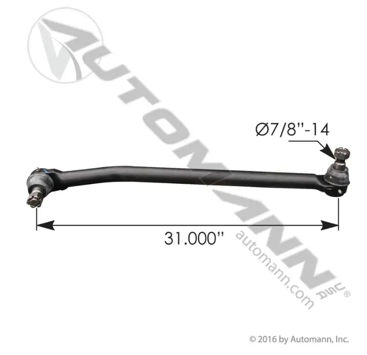 Drag Link LH 31.000in C to C Ken-Peterbilt