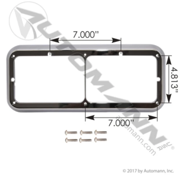 Automann 564.59045 Kenworth Headlamp Bezel RH and LH