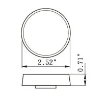 2.5" Round Clearance Marker Light