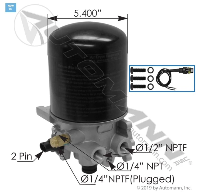 Wabco SS1200P Type Coalescing Air Dryer