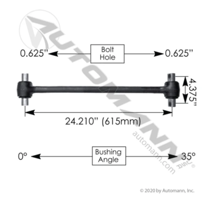 Torque Rod 24.210" Freightliner