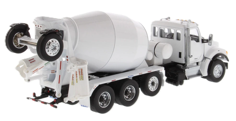 1:50 Kenworth T880S SBFA Tandem with McNeilus BridgeMaster Mixer - White