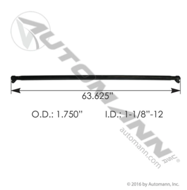 Automann 464.213 Freightliner Cross Tube Assembly - 63.625" L