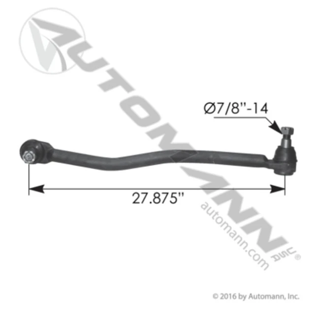 Drag Link 27.875" C-to-C - Peterbilt