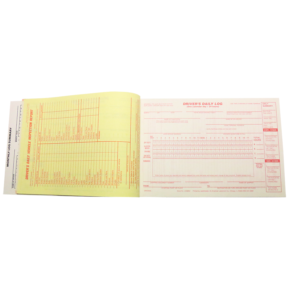 Ms Carita Drivers Daily Log Book MSLOG001 - MSLOG001
