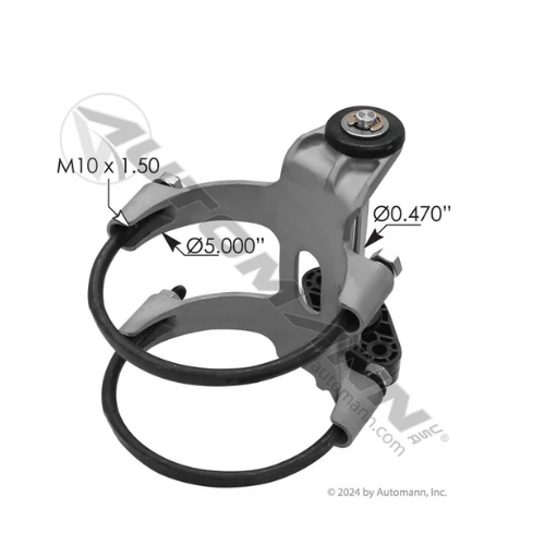 Exhaust Slider Clamp Assy Pete RH Poly - 562.U75166048RUB