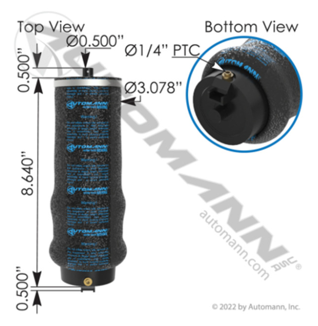 Air Spring Seat Bag - ABSZ70-7197