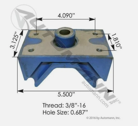 Motor Mount Rear Poly IHC - M17437UB