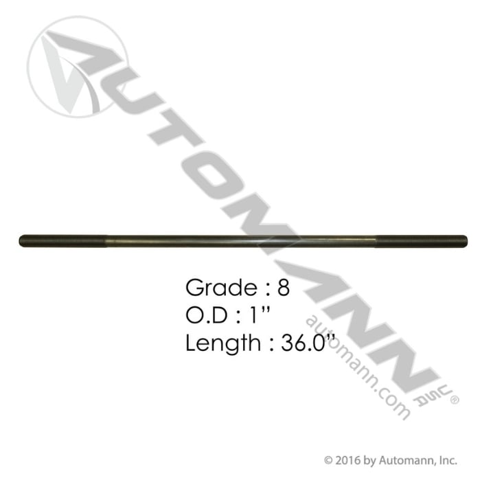 1in X 36in GR8 Threaded Rod - TR810036