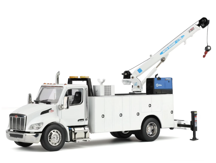 1:50 Peterbilt Model 536 Auto-Crane Titan85-Body HC14-Crane Work Truck with AC40 Compressor and Miller Trailblazer Welder - 71223