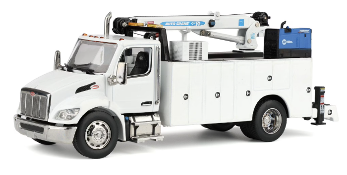 1:50 Peterbilt Model 536 Auto-Crane Titan85-Body HC14-Crane Work Truck with AC40 Compressor and Miller Trailblazer Welder - 71223
