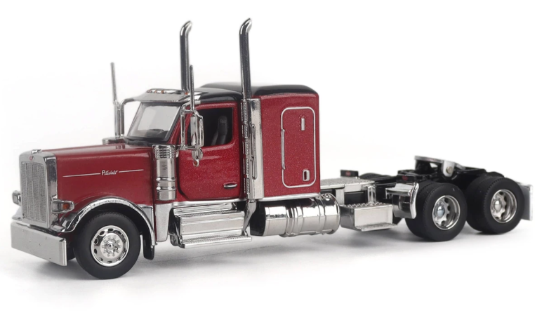 1:64 Peterbilt Model 589 131-inches-BBC 58-inches-Sleeper Tandem-Axle Legendary Package Truck Tractor (Legendary-Red color) - 71218