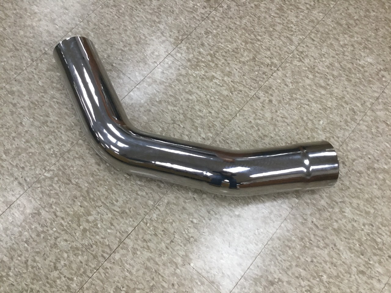Grand Rock 5" 2-Bend ID/OD Pipe Left Chrome - KW-18615LC