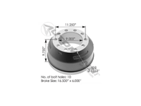 Brake Drum - 151.6613BA