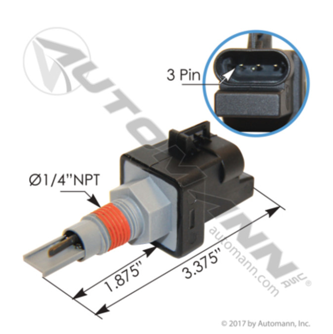 Automann 577.59504 KW Pete Coolant Level Sensor - 577.59504