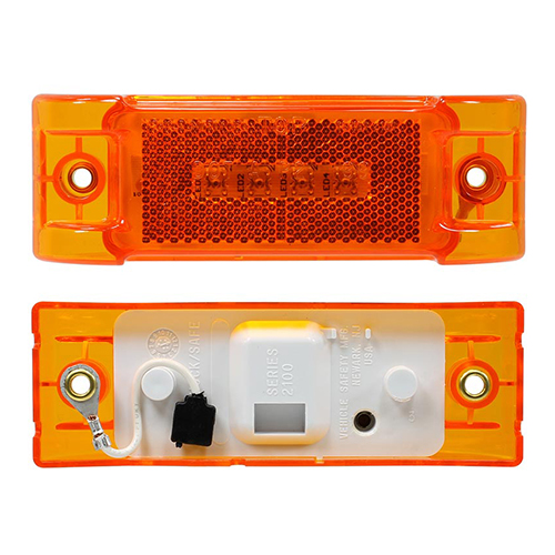 Vehicle Safety Mfg LED 21 Series Amber Marker Lamp - 2105A - 2105A