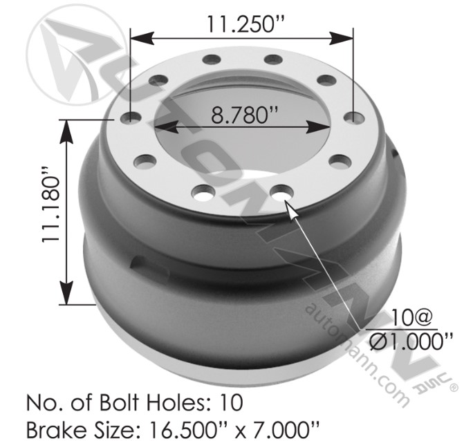 Brake Drum - 151.6714BA