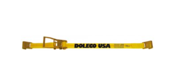 Doleco 23400230C - 2" X 30' Ratchet Strap W/ Flat Hook - 23400230C