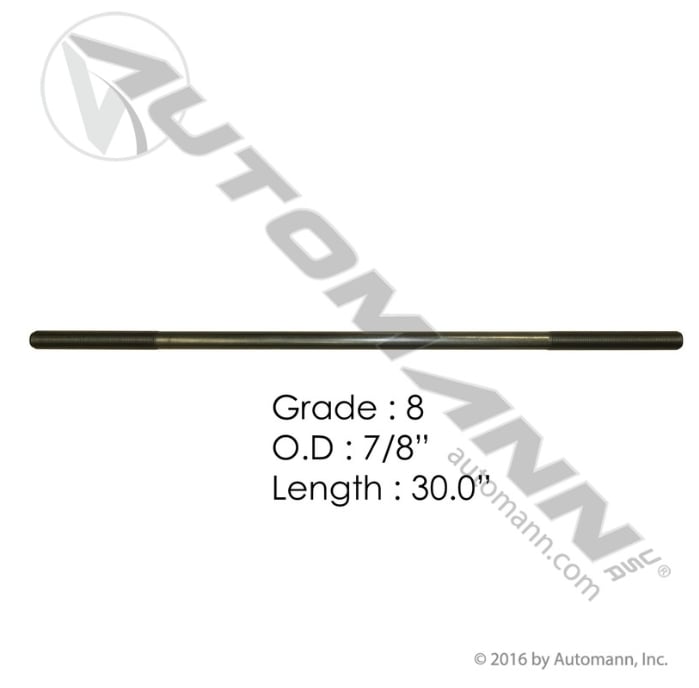 7/8IN X 30IN GR8 Threaded Rod - TR808730