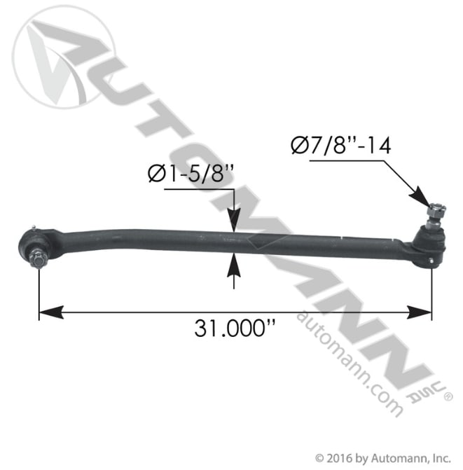 Drag Link 31.00″ C-to-C – Kenworth - 463.DS5922A