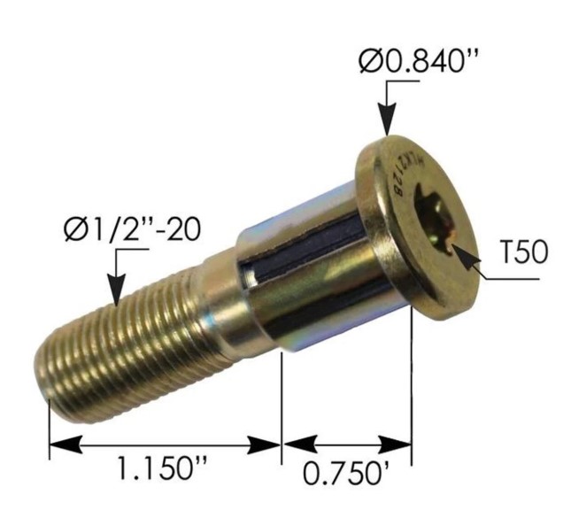 Door Striker Pin Peterbilt - HLK2128