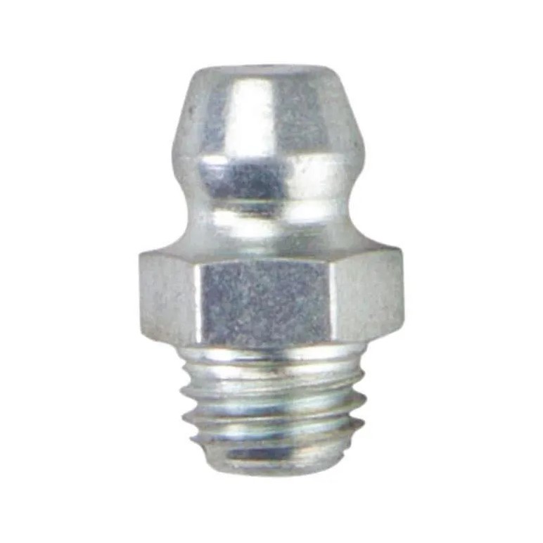 Imperial Supplies 1/4" PTF Straight Head Angle Grease Fitting - Zinc-Plated - 72103
