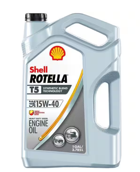 Shell T5 15W-40 Synthetic Blend Heavy Duty Engine Oil 1-Gallon - 550045348